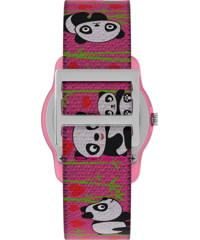 TW7C77100 TIMEX TIME MACHINES® 29mm Pink Panda Elastic Fabric Kids Watch Strap Image