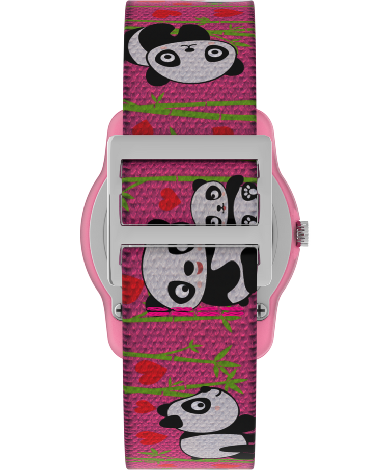 TW7C77100 TIMEX TIME MACHINES® 29mm Pink Panda Elastic Fabric Kids Watch Strap Image