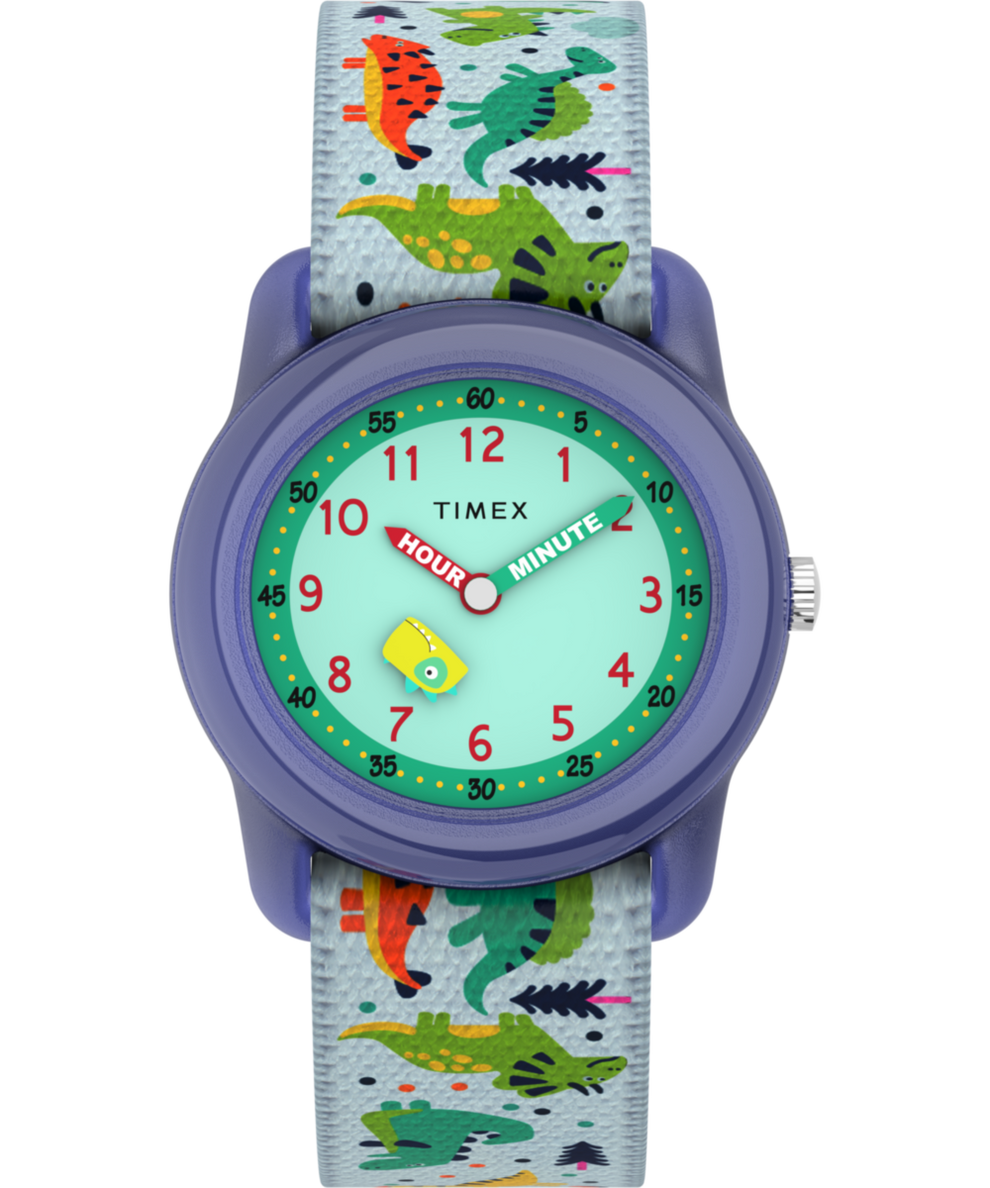TW7C77300 TIMEX TIME MACHINES® 29mm Dinosaur Elastic Fabric Kids Watch Primary Image