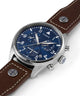 TWG030000 Pan Am x Timex Chronograph 42mm Leather Strap Watch Additional Image