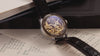 Video showcasing Harry Potter x Timex Waterbury Skeleton Automatic watch, highlighting skeleton dial, Hogwarts crest, and exhibition caseback.