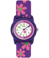 T89022YN TIMEX TIME MACHINES® 29mm Purple Floral Elastic Fabric Kids Watch primary image