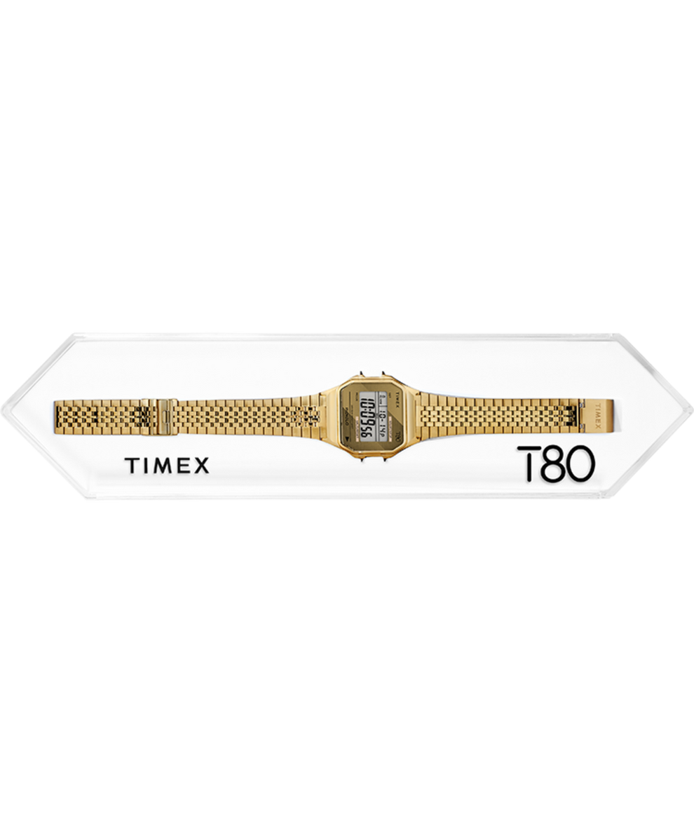 TW2R79100U8 Timex T80 34mm Stainless Steel Expansion Band Watch alternate 2 image