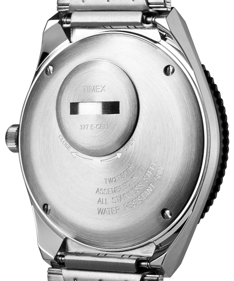 TW2T807007U Q Timex Reissue 38mm Stainless Steel Bracelet Watch caseback image