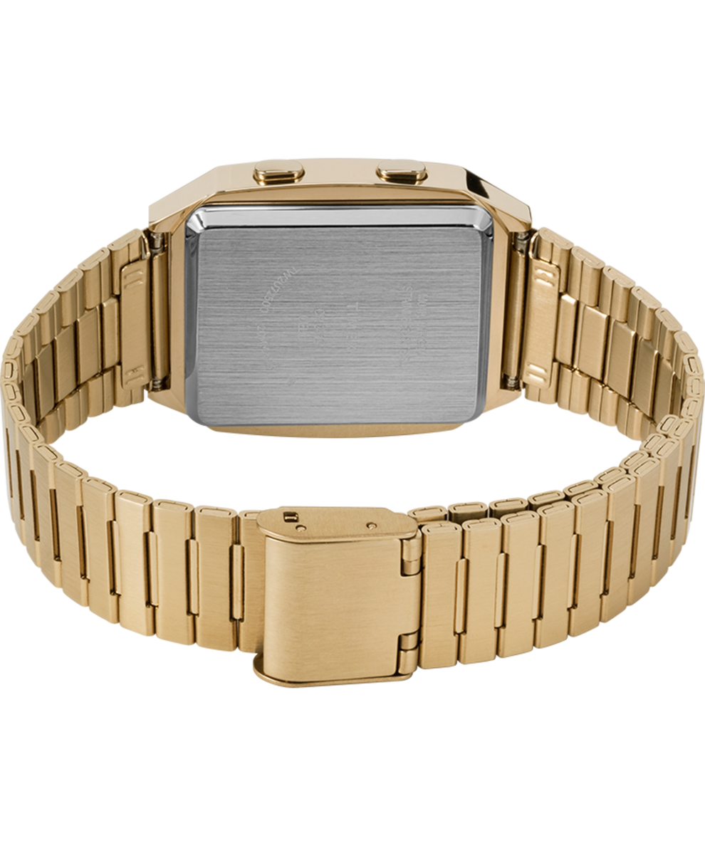 TW2U725007U Q Timex Reissue Digital LCA 32.5mm Stainless Steel Bracelet Watch caseback image