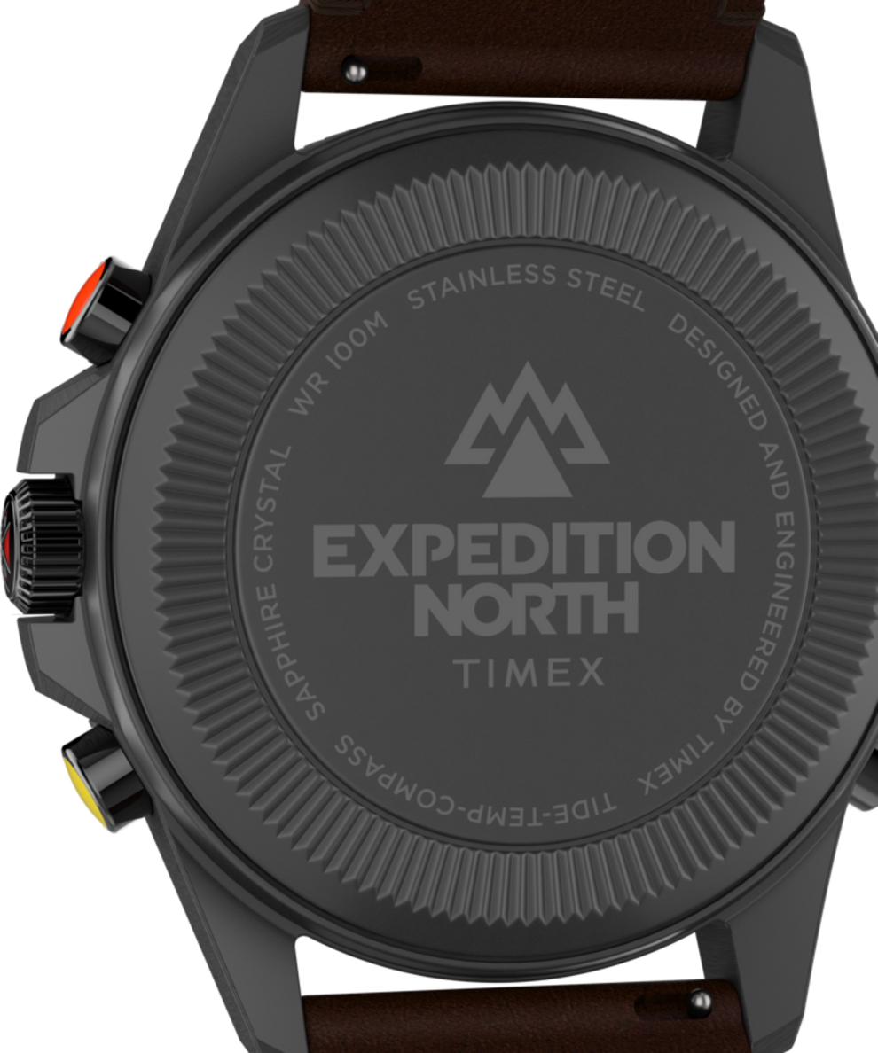 TW2V04000QY Expedition North® Tide-Temp-Compass 43mm Eco-Friendly Leather Strap Watch caseback image