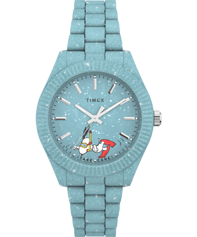 TW2V53200QY Timex Legacy Ocean x Peanuts 37mm Recycled Bracelet Watch primary image