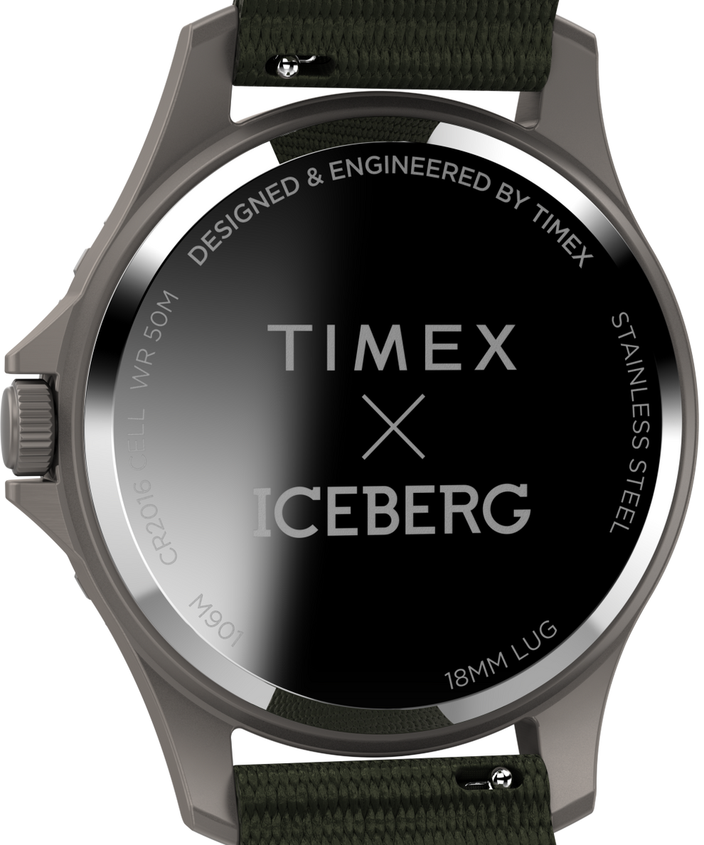 TW2V62800QY Timex Navi x Iceberg 38mm Fabric Strap Watch caseback image
