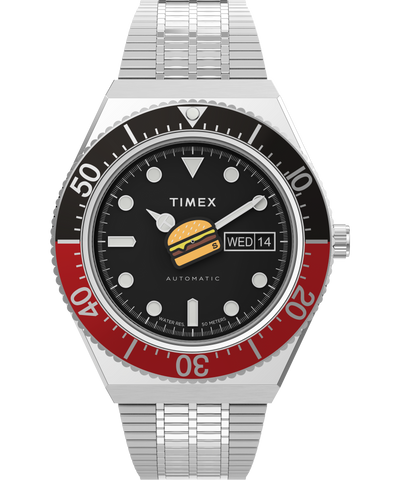 TW2W22900 Timex M79 Automatic x seconde/seconde/ 40mm Stainless Steel Bracelet Watch Primary Image