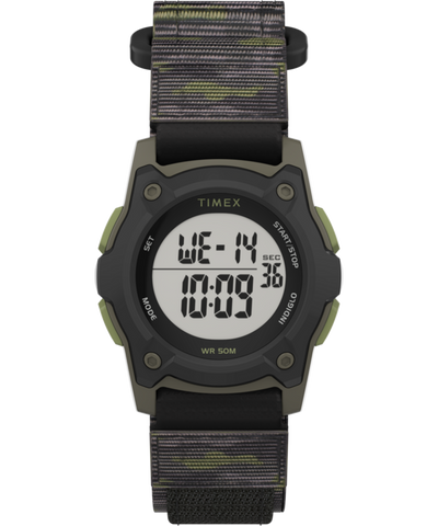 TW7C77500YN TIMEX TIME MACHINES® 35mm Green/Brown Camo Fast Wrap® Kids Digital Watch primary image